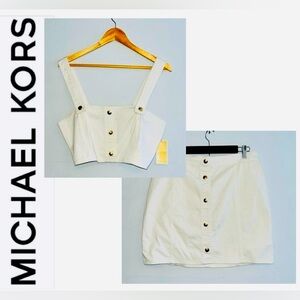 Michael Kors Top & Skirt Matching Set sz L NWT!